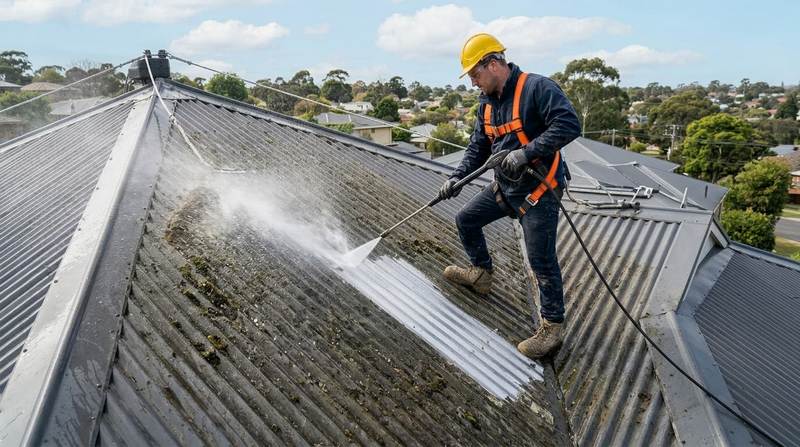 how to get moss off roof
