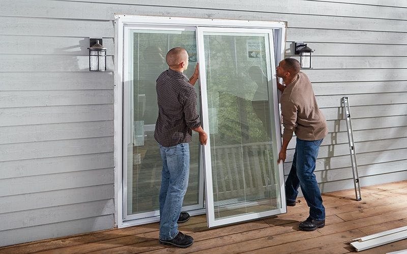 replacing the screen on a sliding door