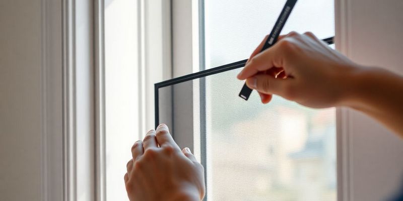 rescreening screen door